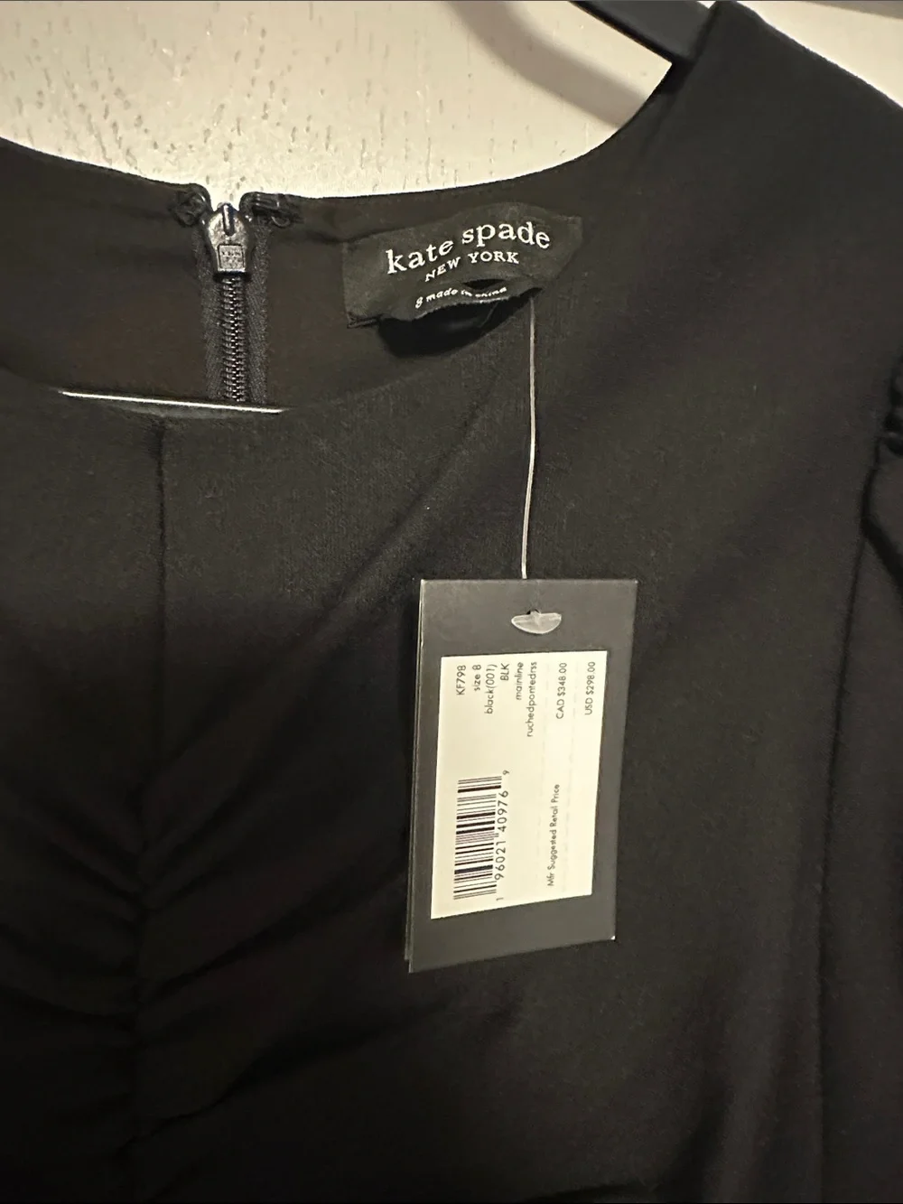 kate spade ruched material